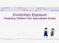 Involuntary Exposure Protecting Children from Secondhand Smoke PowerPoint PPT Presentation