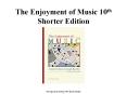 The Enjoyment of Music 10th Shorter Edition PowerPoint PPT Presentation