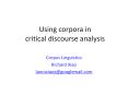 Using%20corpora%20in%20critical%20discourse%20analysis PowerPoint PPT Presentation