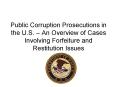 Public Corruption Prosecutions in the U.S.  PowerPoint PPT Presentation