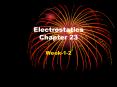 Electrostatics Chapter 23 PowerPoint PPT Presentation