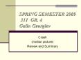 SPRING SEMESTER 2009   311 GR. 4     Galin Georgiev PowerPoint PPT Presentation