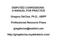 DISPUTED CONFESSIONS: