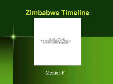 Zimbabwe Timeline