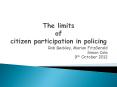 The limits of citizen participation in policing PowerPoint PPT Presentation