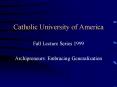 Catholic University of America PowerPoint PPT Presentation