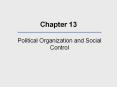 Political Organization and Social Control PowerPoint PPT Presentation