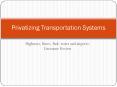 Highways, Buses, Rail, water and airports: Literature Review PowerPoint PPT Presentation