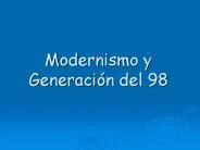 Modernismo y Generaci