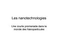 Les nanotechnologies PowerPoint PPT Presentation