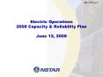 Electric Operations 2008 Capacity PowerPoint PPT Presentation