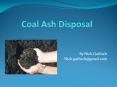 Coal Ash Disposal PowerPoint PPT Presentation