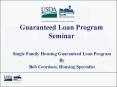 Guaranteed Loan Program Seminar PowerPoint PPT Presentation