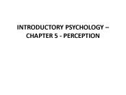INTRODUCTORY PSYCHOLOGY 