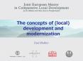The concepts of (local) development and modernization PowerPoint PPT Presentation