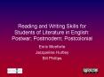 Reading and Writing Skills for Students of Literature in English: Postwar; Postmodern; Postcolonial PowerPoint PPT Presentation