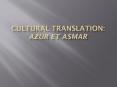 Cultural Translation: Azur et Asmar PowerPoint PPT Presentation