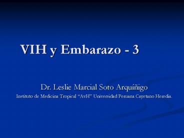 VIH y Embarazo - 3
