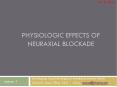 Physiologic Effects of Neuraxial Blockade PowerPoint PPT Presentation
