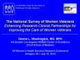 The National Survey of Women Veterans Enhancing Research-Clinical Partnerships for Improving the Care of Women Veterans PowerPoint PPT Presentation