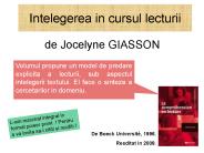 Intelegerea in cursul lecturii