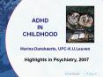 ADHD IN CHILDHOOD PowerPoint PPT Presentation