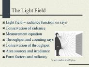 The Light Field