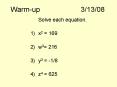 Warm-up3/13/08 PowerPoint PPT Presentation