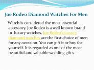 Joe Rodeo Diamond Watches for Men