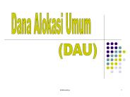Dana Alokasi Umum