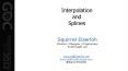 Interpolation and Splines PowerPoint PPT Presentation
