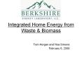 Integrated Home Energy from Waste PowerPoint PPT Presentation