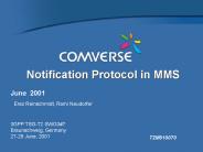 Notification Protocol in MMS
