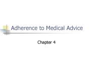 Adherence to Medical Advice