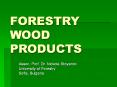 FORESTRY WOOD PRODUCTS PowerPoint PPT Presentation
