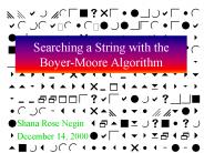 Searching a String with the Boyer-Moore Algorithm