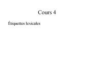 Cours 4