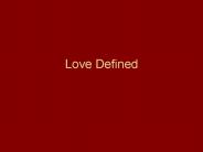 Love Defined