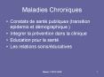 Maladies Chroniques PowerPoint PPT Presentation