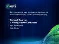 Network Analyst Creating Network Datasets PowerPoint PPT Presentation
