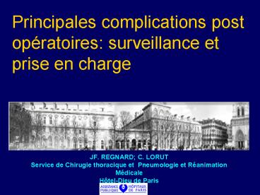 JF. REGNARD; C. LORUT