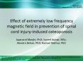 Effect of extremely low frequency magnetic field in prevention of spinal cord injury-induced osteoporosis PowerPoint PPT Presentation