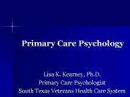 Primary Care Psychology