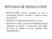 SISTEMAS DE PRODUCCI