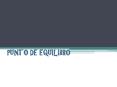 PUNTO DE EQUILIBRO PowerPoint PPT Presentation