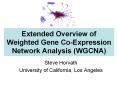 Extended%20Overview%20of%20Weighted%20Gene%20Co-Expression%20Network%20Analysis%20(WGCNA) PowerPoint PPT Presentation