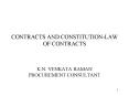 CONTRACTS AND CONSTITUTION-LAW OF CONTRACTS PowerPoint PPT Presentation