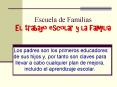 Escuela de Familias El trabajo escolar y la familia PowerPoint PPT Presentation
