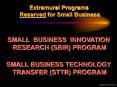 SBIR/STTR Overview PowerPoint PPT Presentation