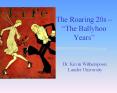 The Roaring 20s  PowerPoint PPT Presentation